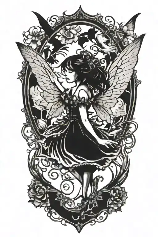 Gothic Fairy Flying