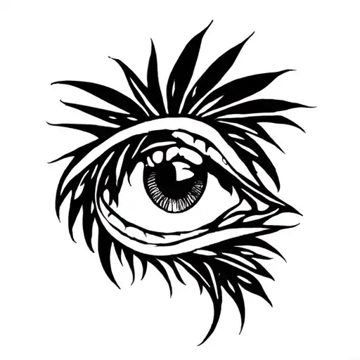 Jamaica Outline Tattoo Design