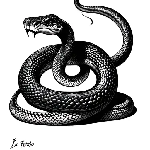 Snake That Bite His Tail Wrapped