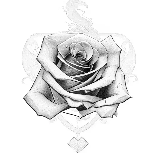 Rose With Letter P
