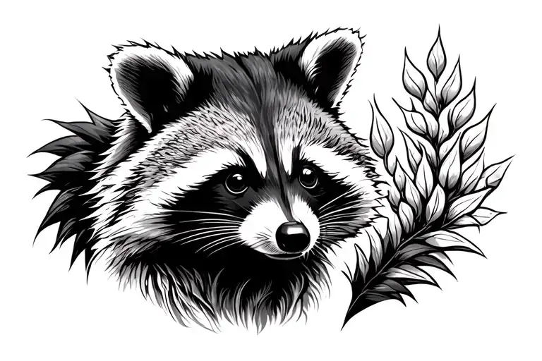 Background High Firefighter Racoon