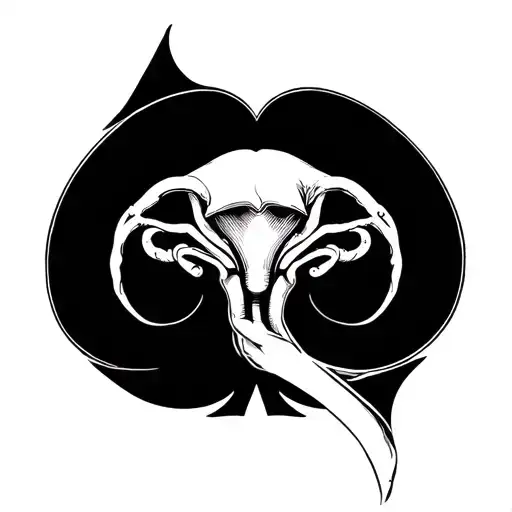 Spades Shaped Uterus Surrounded