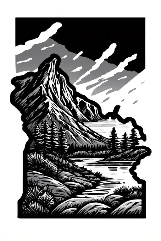 Arizona Landscape In Michigan Block M Logo