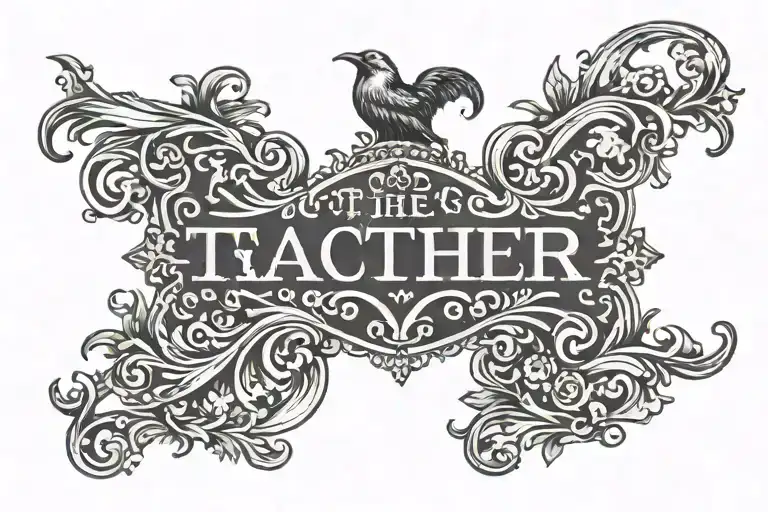 The Word Thatcher Across Upper Back