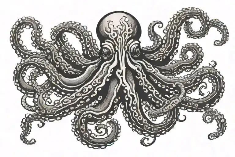 Combine The Marine Corps And Octopus Imagery In A Unique Design