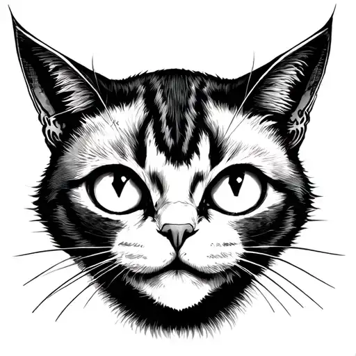 Possessed Cat With Three Eyes