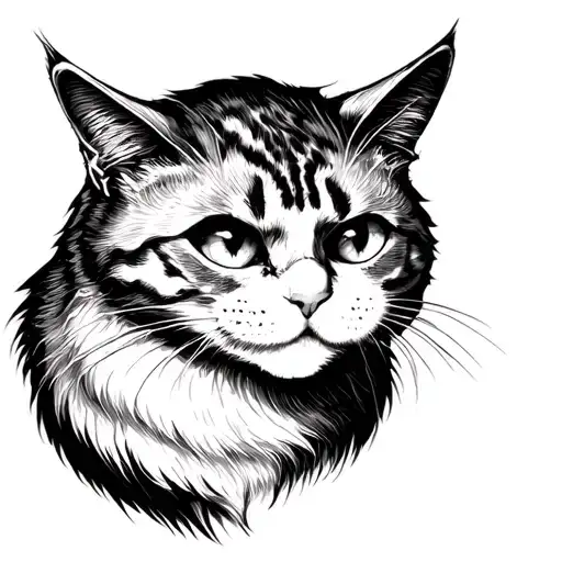 Possessed Cat With Three Eyes