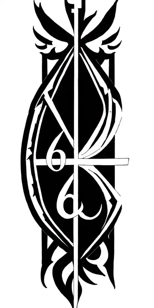 Sigil With Triangle In The Middle And A 6 And 9 In The Middle Of The Triangle