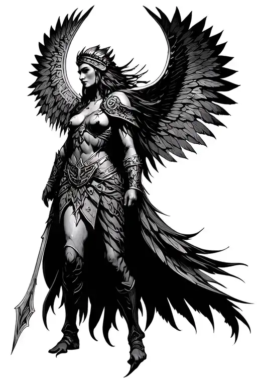 Valkyrie Guiding Souls To Valhalla