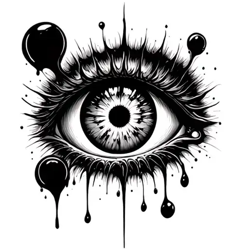 Eye Ball With Blood
