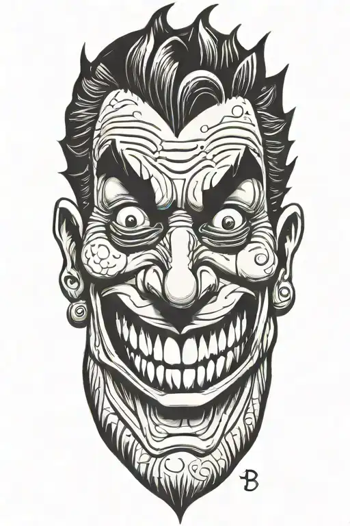 Cartoon Style Funny Joker