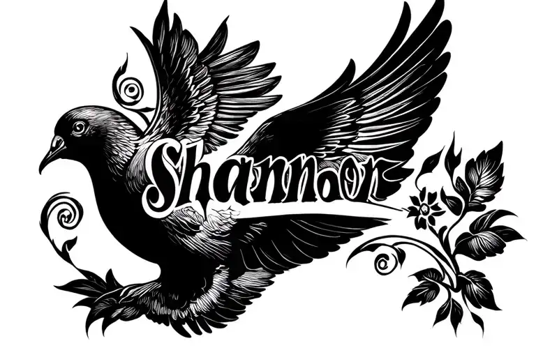 The Name Shannon With A Dove