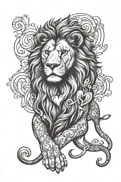 Lion With Hearts