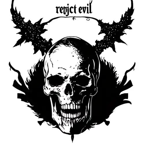 Text Written That Say '' Reject Evil ''