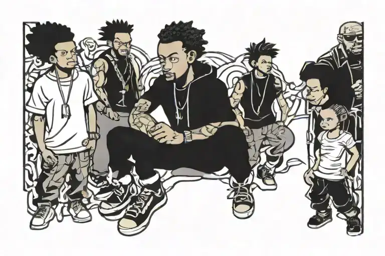 Boondocks Characters Surrounded