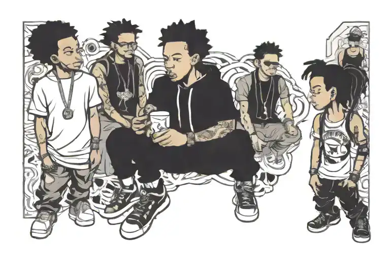 Boondocks Characters Surrounded