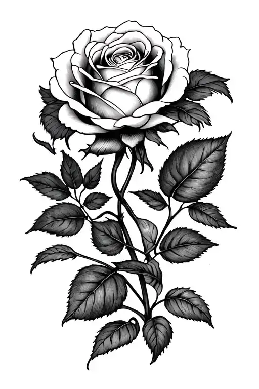 Rose Intertwined Symbolizing The Client's Passion For Daughter