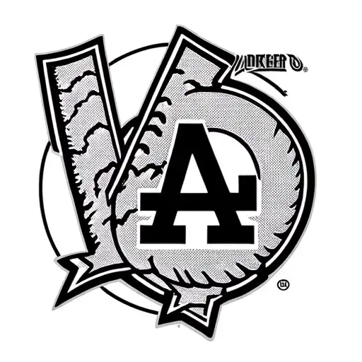 Los Angeles Dodgers Logo Gangster