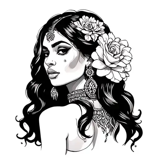 Topless Chicana