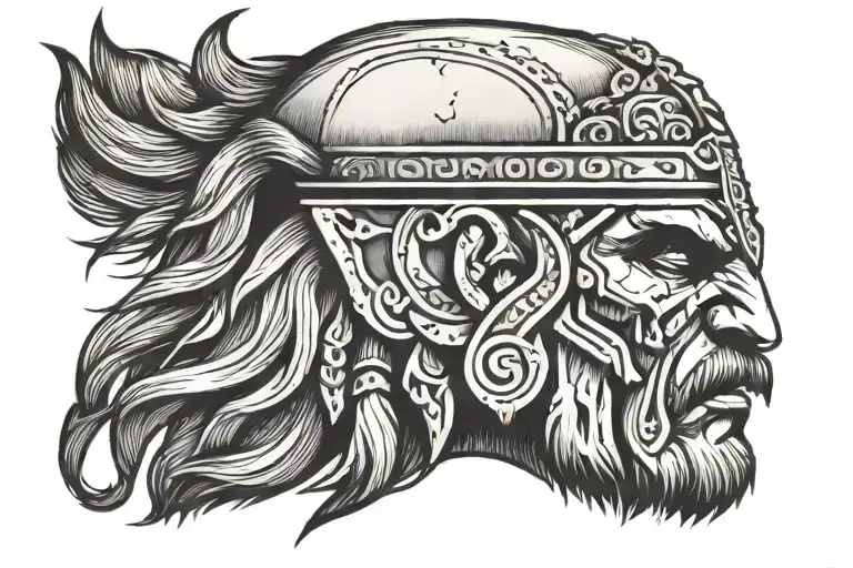 Barbarian Head Wearing