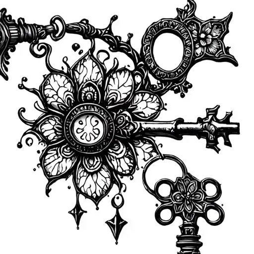 Coraline Inspired Key
