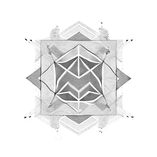 Geometric Pattern With Hidden Initials Of Sister In Law's Name