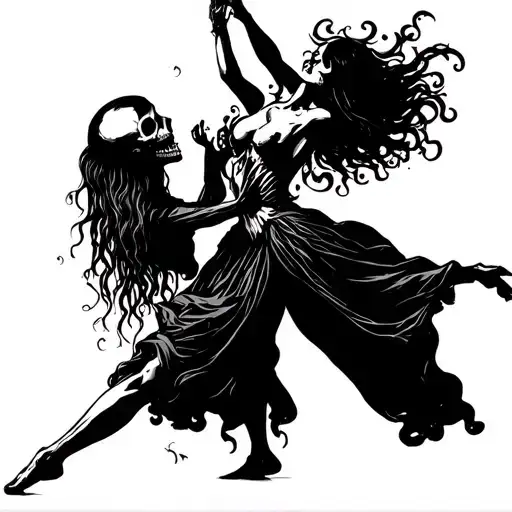Death Dancing With Woman
