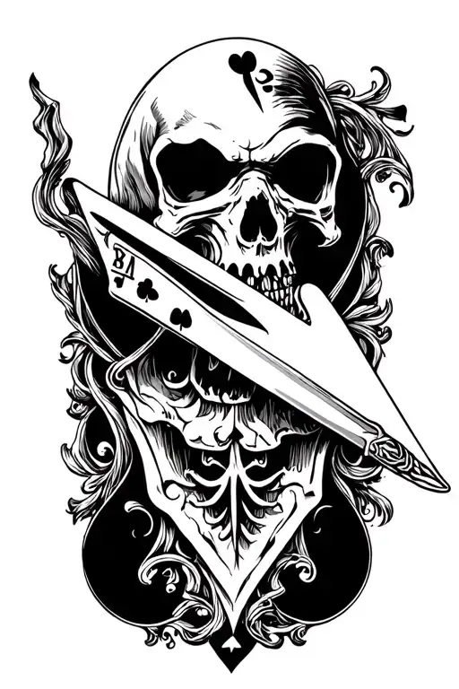 Reaper With Aces Of Spade