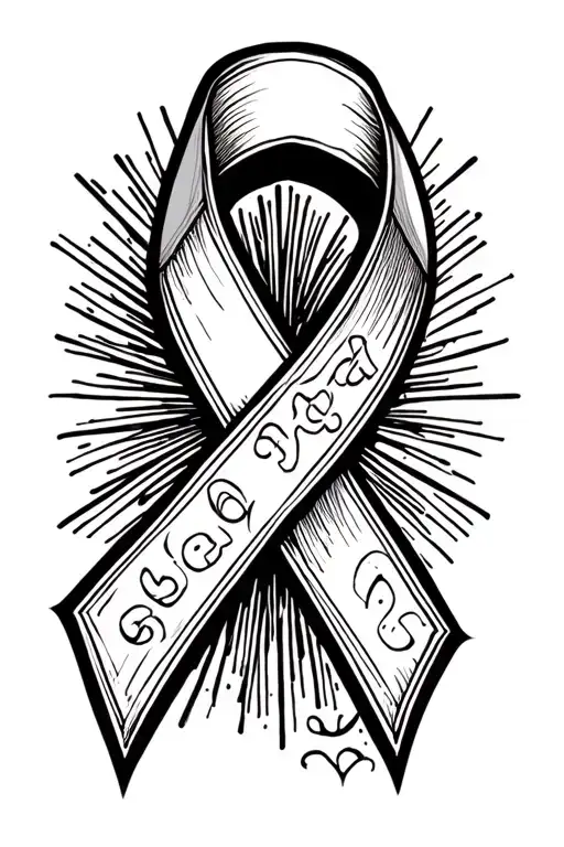Type 1 Diabetes And Celiac Disease Awareness Ribbon