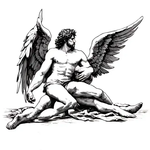 Jacob Wrestling With The Angel
