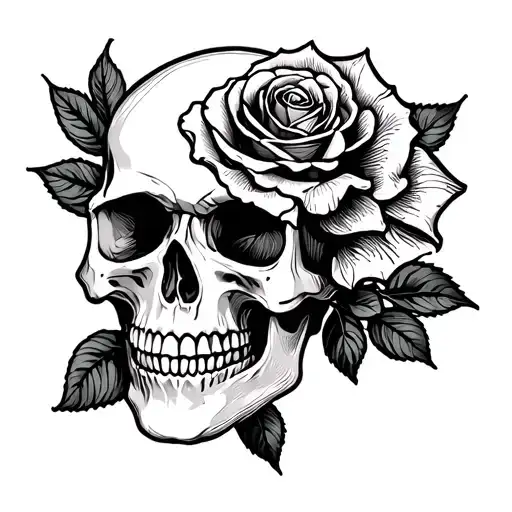 Skull Rose