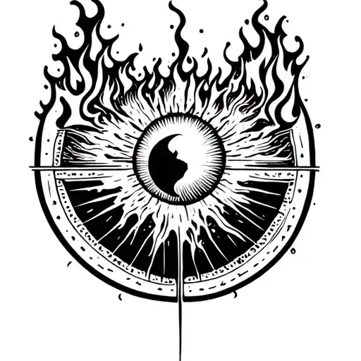 Water Air Fire And Earth Inside A Circle