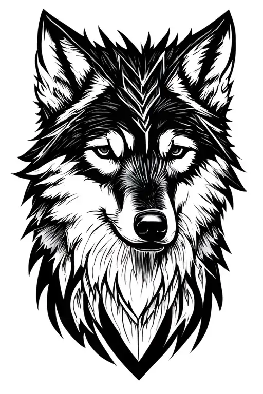Norse Wolf Head