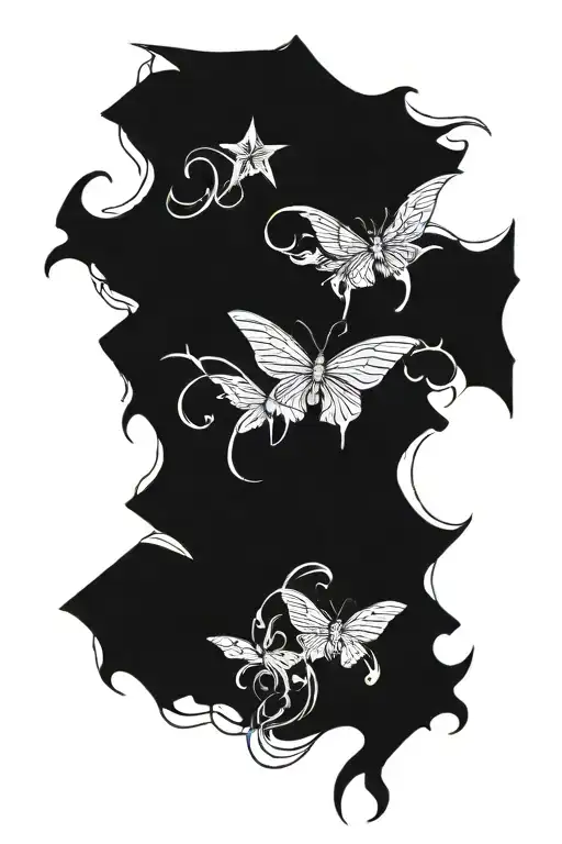 Dark Lettering Tatto