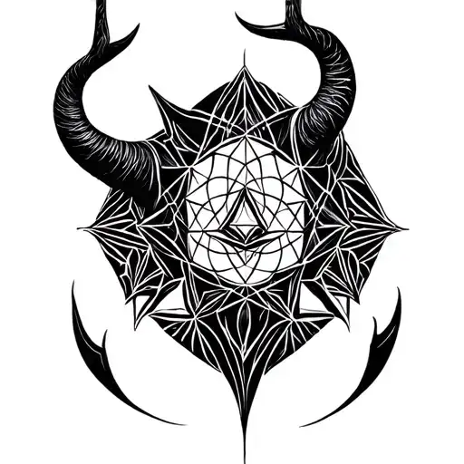 Capricorne Geo Symteric Shapes
