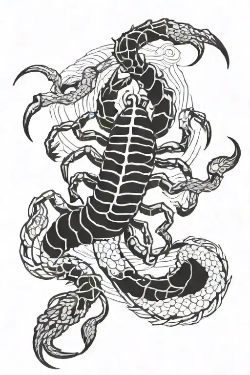 Meaningful Scorpion Zodiac Tattoo Design