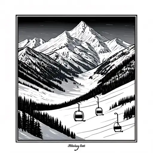 A Ski Lift With Crested Butte South In The Background