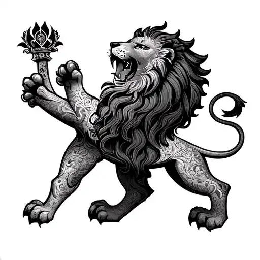 Heraldry Lion