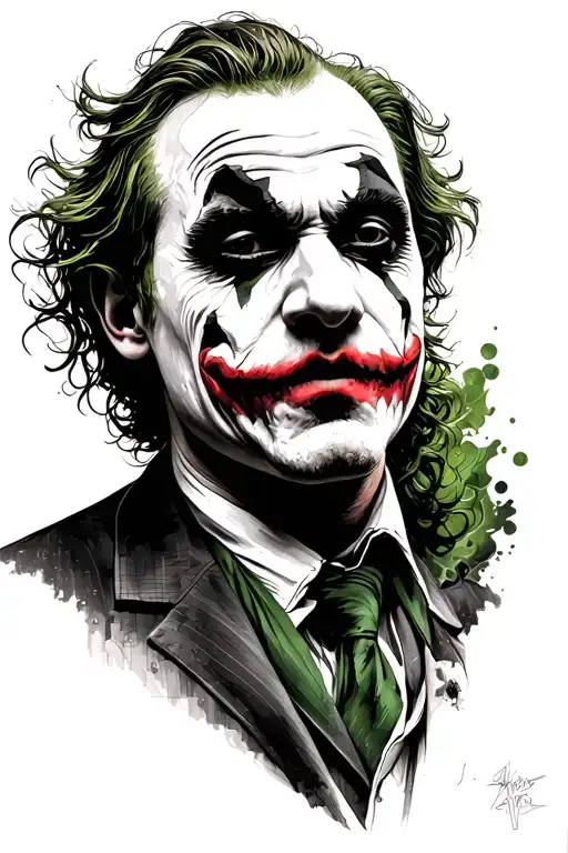 Heath Ledger Joker And Ban