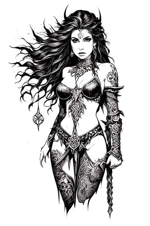 Warrior Freya Looking Sexy