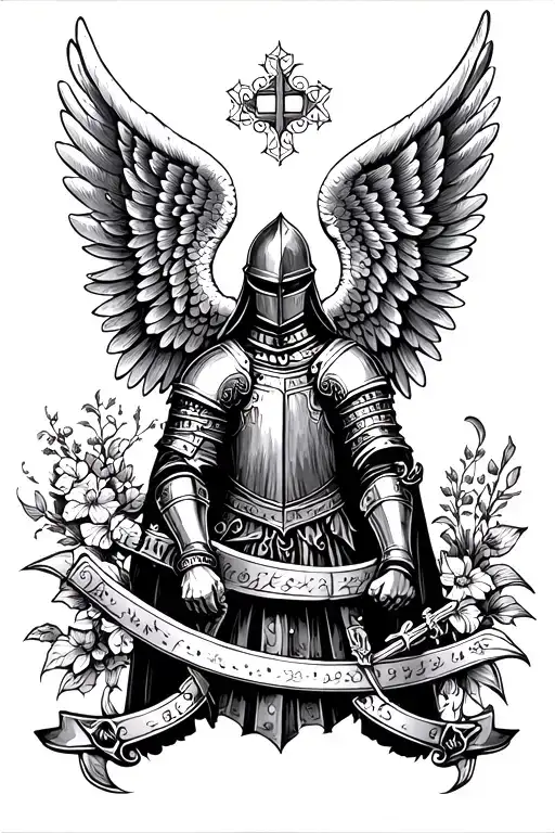 Traditional Polish Knight With Angel Wings