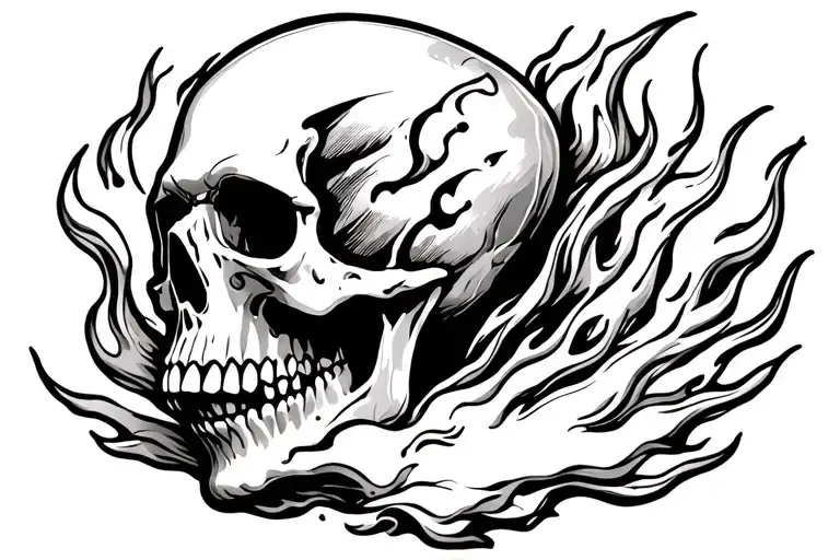 Skull Fire Surrounded