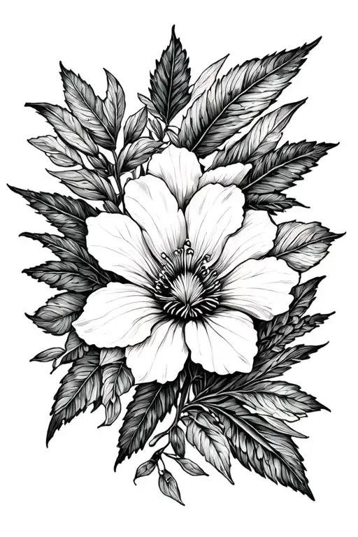 Botanic Style Drawing