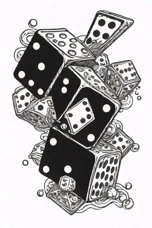 Small Dice Money Card