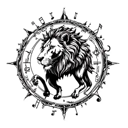 Music Player Zodiac Sign Intertwined Leo Zodiac Sign