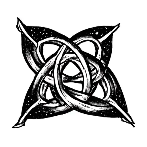 Triquetra Triskele Witches Knot Intertwined