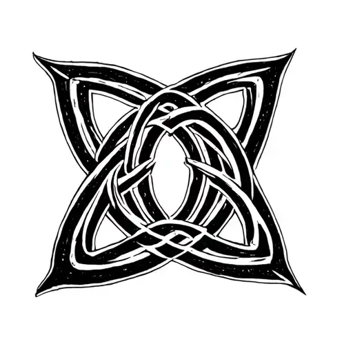 Triquetra Triskele Witches Knot Intertwined