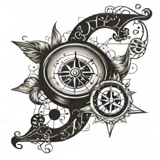 Incorporate Musical Notes And A Nautical Compass In A Unique Design