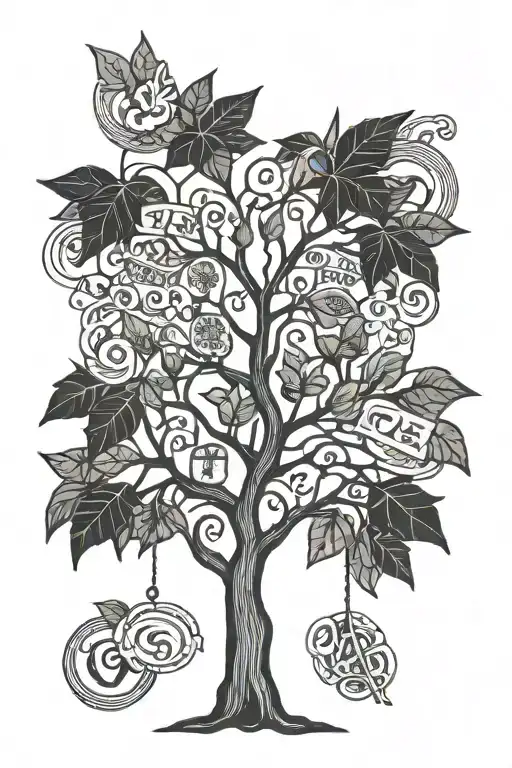 Money Tree And Words Of Motivation Quote