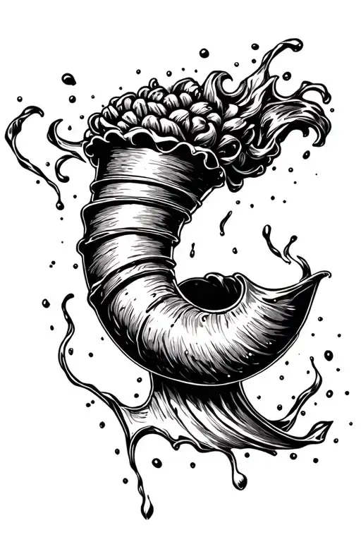 Drinking Horn Pouring Out